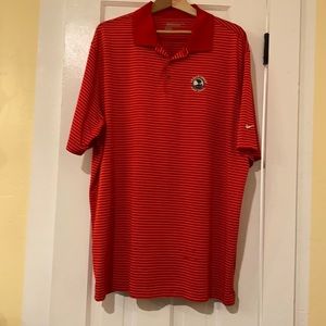 Pebble Beach-logo, Nike golf shirt, XXL, Red-white